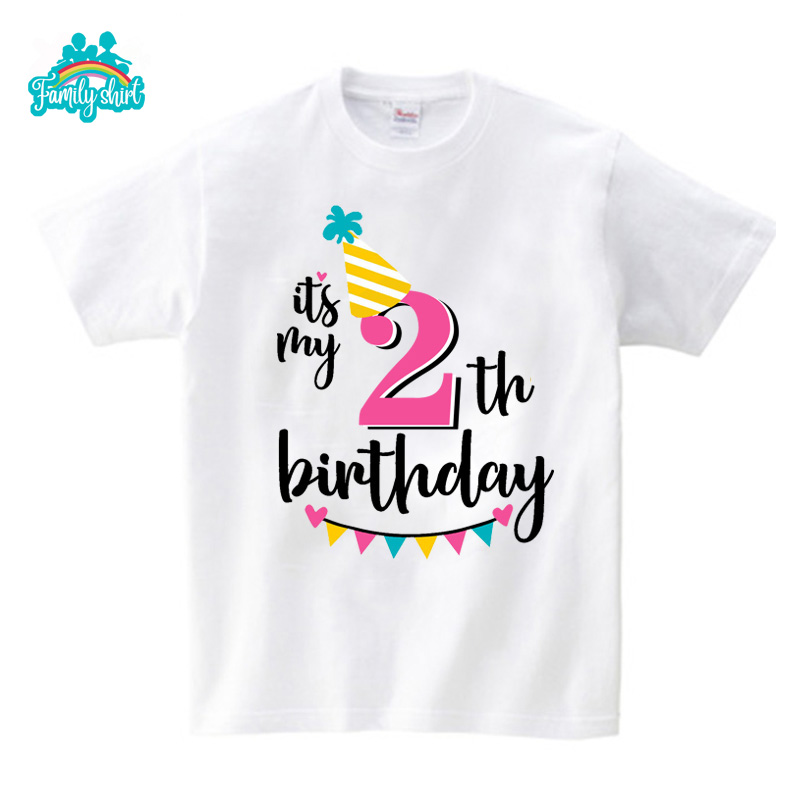 Family Outfits Party T Shirt Summer Matching Outfits Birthday Party TShirt Children Toddler T Shirts Mommy Clothes Daddy Baby