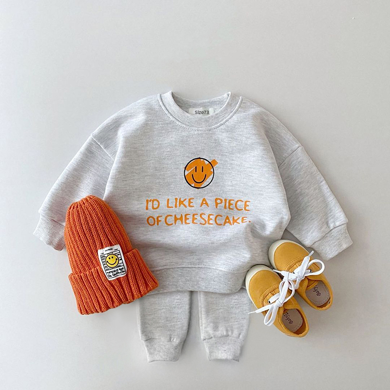 2023 Autumn Korea Baby Boy Girl Clothes Set Newborn Infant Outfits Long Sleeve Children Casual Sweatshirt + Harem Pants Clothing
