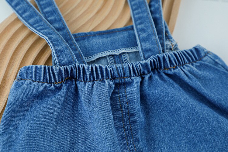 Summer Girls Clothes Sets Small Flower 2022 New Fashion Style From 1 to 5 Years Old Children Clothes T-shirt Short Baby Suit