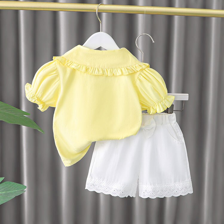 Baby Girl Clothes Sets Summer 2022 New Fashion Infant Suits Straberry Style Cotton Kids Costom 1-4 Years Child Clothing