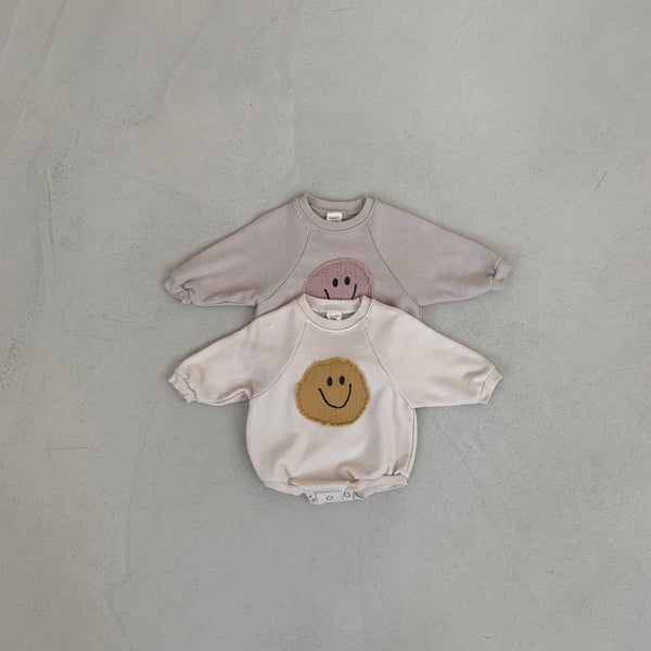 Baby Girls Boys Smiley Face Sweatshirt Romper Long Sleeve Romper Loose Cotton Infant Kids Hooded Body Bebe Fille Strampler Hot