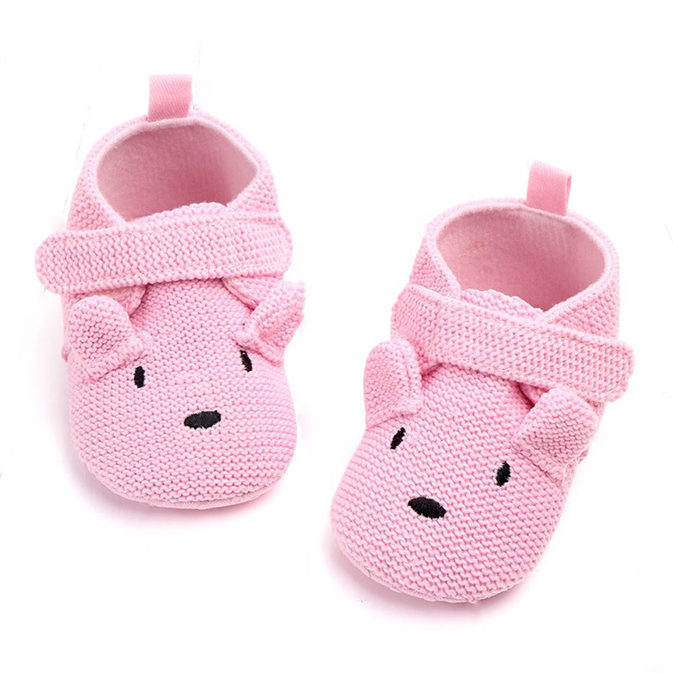 New Arrival Toddler Newborn Baby Boys Girls Animal Crib Shoes Infant Cartoon Soft Sole Non-slip Cute Warm Animal Baby Shoes
