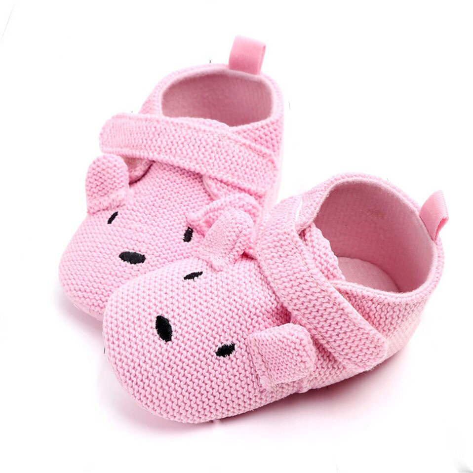New Arrival Toddler Newborn Baby Boys Girls Animal Crib Shoes Infant Cartoon Soft Sole Non-slip Cute Warm Animal Baby Shoes