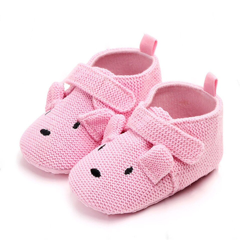New Arrival Toddler Newborn Baby Boys Girls Animal Crib Shoes Infant Cartoon Soft Sole Non-slip Cute Warm Animal Baby Shoes