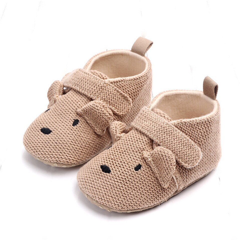 New Arrival Toddler Newborn Baby Boys Girls Animal Crib Shoes Infant Cartoon Soft Sole Non-slip Cute Warm Animal Baby Shoes