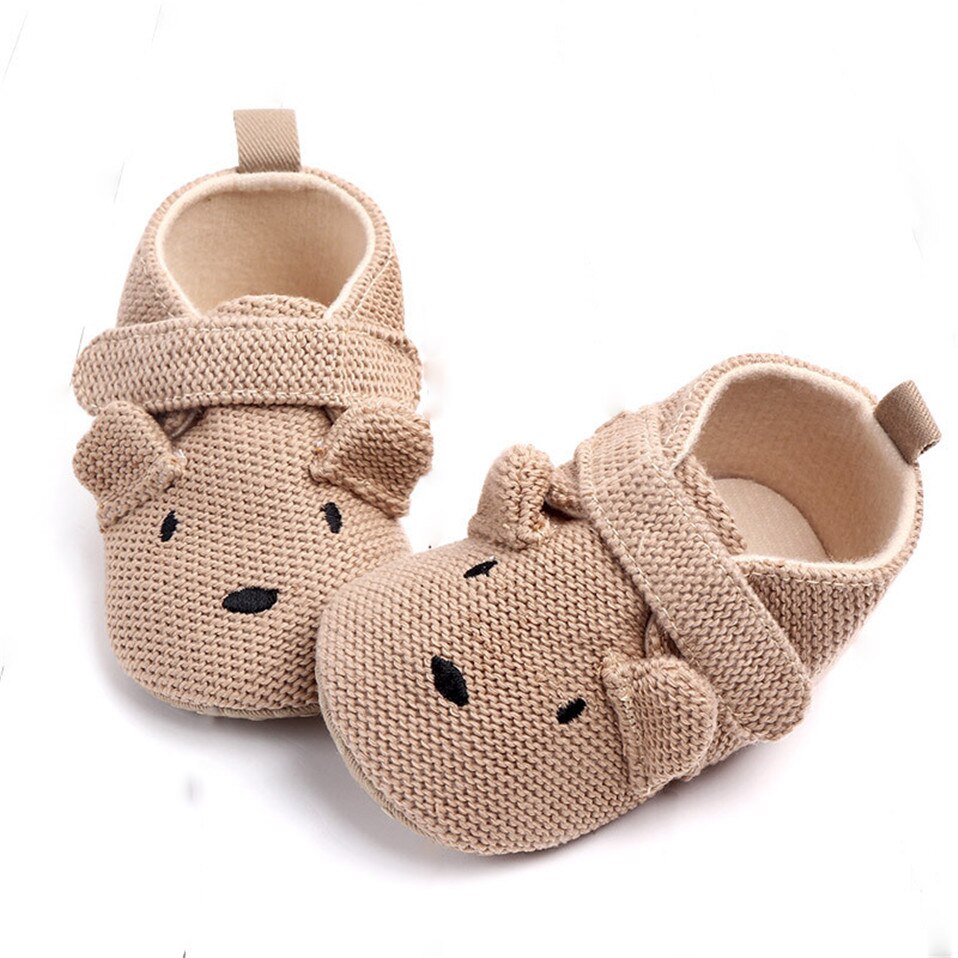 New Arrival Toddler Newborn Baby Boys Girls Animal Crib Shoes Infant Cartoon Soft Sole Non-slip Cute Warm Animal Baby Shoes