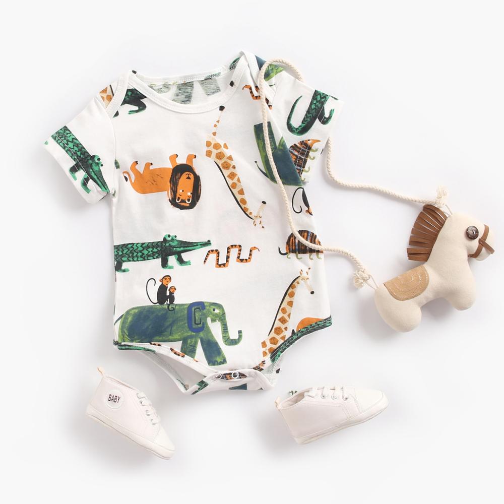 Sanlutoz Baby Boys Girls Bodysuits Summer Cotton Toddler Clothes Cartoon Unisex Short Sleeve Sanlutoz Baby Boys Girls Bodysuits Summer Cotton Toddler Clothes Cartoon Unisex Short Sleeve