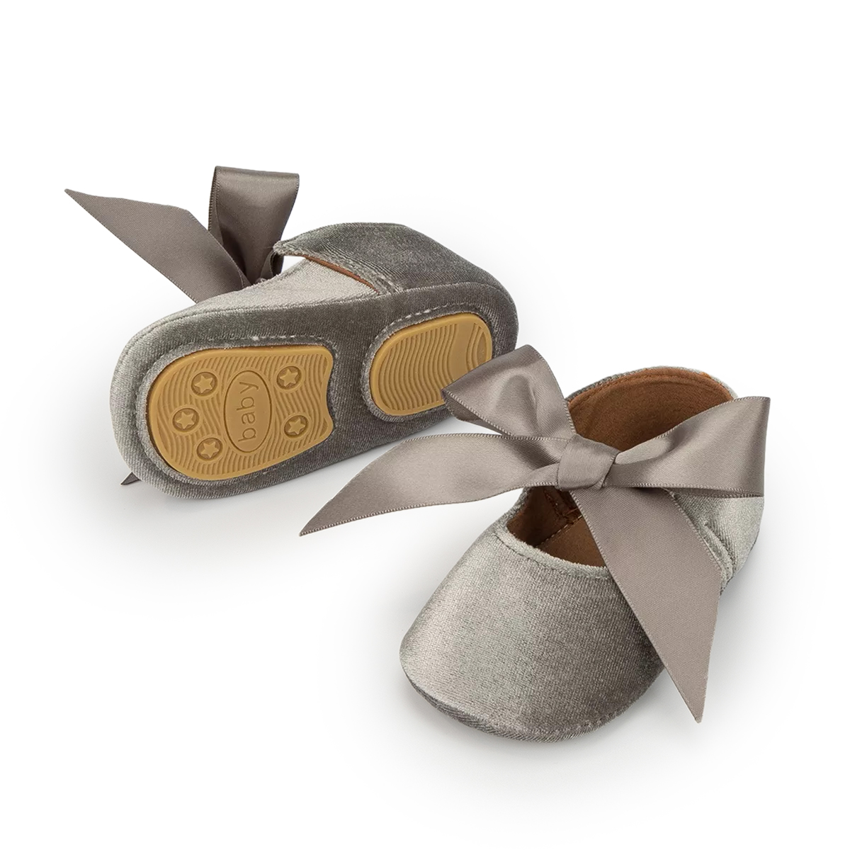 Baby Girl Princess Shoes Toddler Non-slip Flat Soft-sole Cotton Rubber Crib Lovely Butterfly-knot Infant First Walkers 0-18m