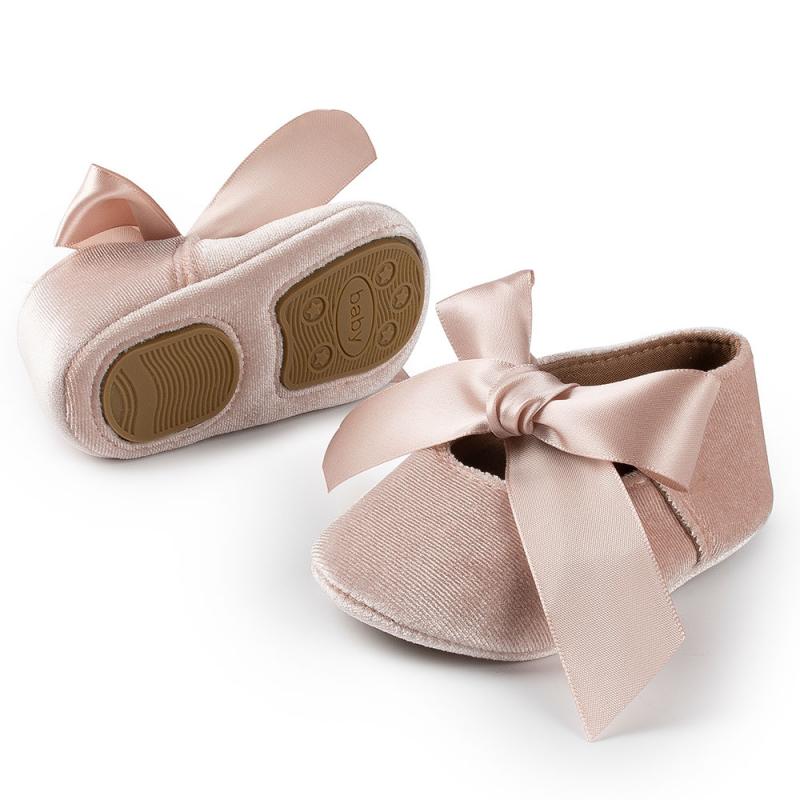 Baby Girl Princess Shoes Toddler Non-slip Flat Soft-sole Cotton Rubber Crib Lovely Butterfly-knot Infant First Walkers 0-18m Baby Girl Princess Shoes Toddler Non-slip Flat Soft-sole Cotton Rubber Crib Lovely Butterfly-knot Infant First Walkers 0-18m