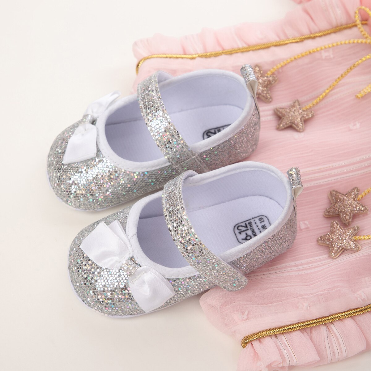 Newborn Baby Girl Shoes Toddler Cute Bow Princess Baby Shoes Non-Slip Crib Shoes Baby Soft Sole Toddler Shoes 0-18M Newborn Baby Girl Shoes Toddler Cute Bow Princess Baby Shoes Non-Slip Crib Shoes Baby Soft Sole Toddler Shoes 0-18M