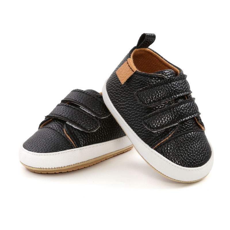 PU Casual Baby Shoes Kids Sneakers Baby Girl Boy Solid Color Kids Shoes Socks Infant Toddler Non Slip Sports Shoes