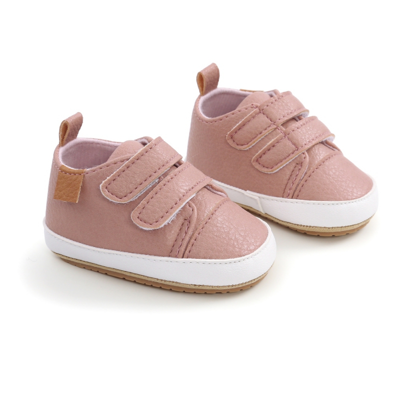 PU Casual Baby Shoes Kids Sneakers Baby Girl Boy Solid Color Kids Shoes Socks Infant Toddler Non Slip Sports Shoes