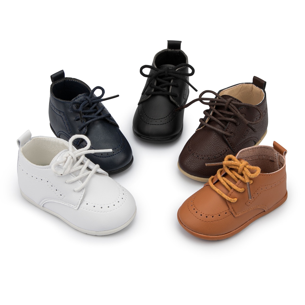 KIDSUN Baby Leather Shoes Boys Girls Classic High Top PU Wedding Loafers Brogue Infant Oxford Dress Toddler First Walkers Flat KIDSUN Baby Leather Shoes Boys Girls Classic High Top PU Wedding Loafers Brogue Infant Oxford Dress Toddler First Walkers Flat