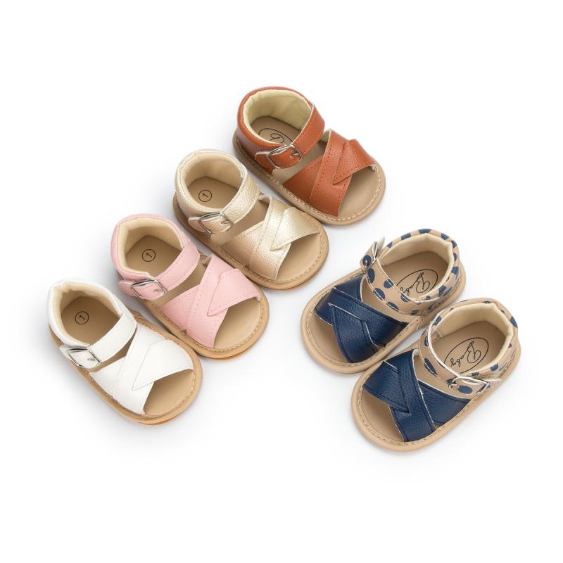 KIDSUN 2022 New Baby Summer Shoes Boys Girls Sandals Infant Non-slip Soft Sole Flat Leather Comfort Toddler First Walkers KIDSUN 2022 New Baby Summer Shoes Boys Girls Sandals Infant Non-slip Soft Sole Flat Leather Comfort Toddler First Walkers