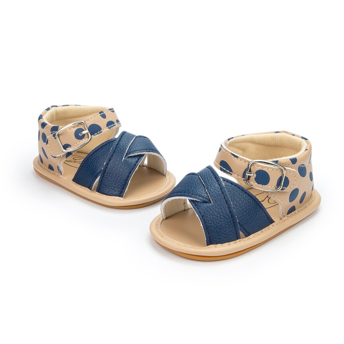 KIDSUN 2022 New Baby Summer Shoes Boys Girls Sandals Infant Non-slip Soft Sole Flat Leather Comfort Toddler First Walkers