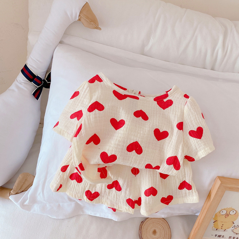 Kids Girls Clothes Outfits Infant Girl Clothes Baby Girl Outfit Toddler Boy Summer Clothes 2 Piece Set Homewear Pajama Suit