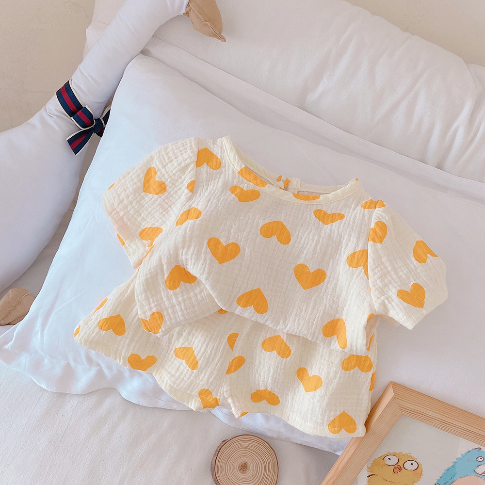 Kids Girls Clothes Outfits Infant Girl Clothes Baby Girl Outfit Toddler Boy Summer Clothes 2 Piece Set Homewear Pajama Suit