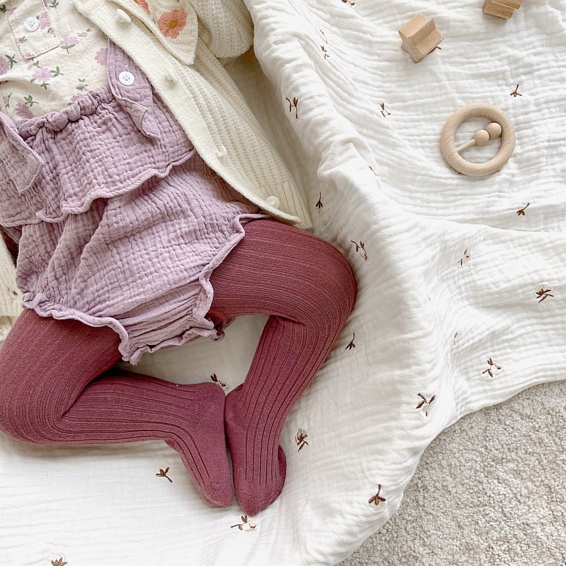 Children Tights Baby Girl Pantyhose Cotton Knitted Infant Girl Newborn Kids Stocking Toddler Pantyhose Casual Pants