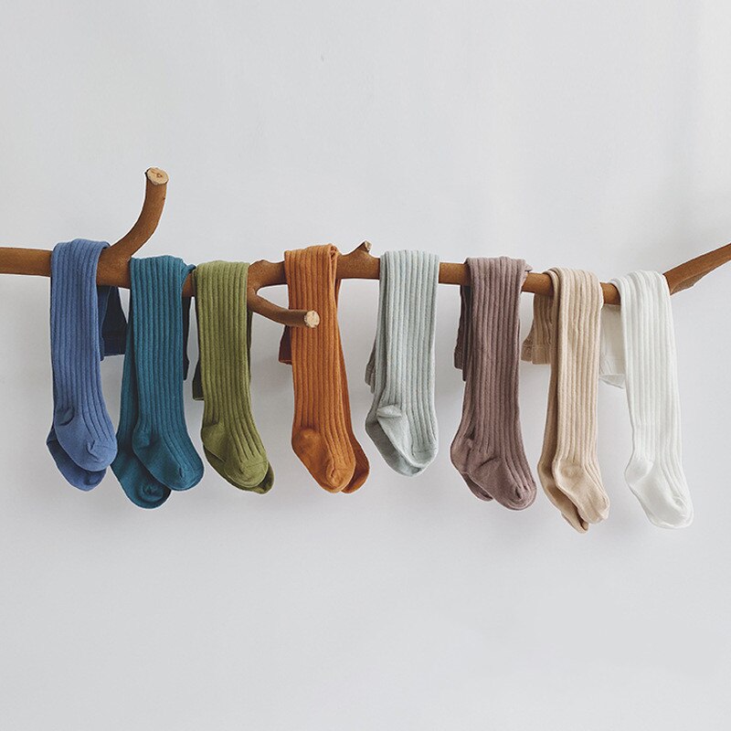 Children Tights Baby Girl Pantyhose Cotton Knitted Infant Girl Newborn Kids Stocking Toddler Pantyhose Casual Pants