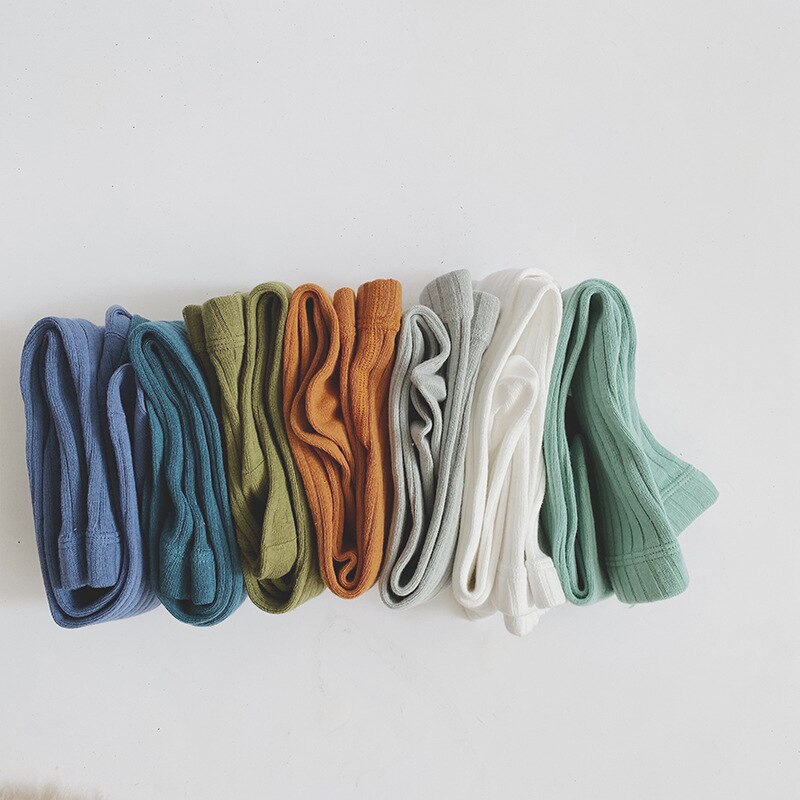 Children Tights Baby Girl Pantyhose Cotton Knitted Infant Girl Newborn Kids Stocking Toddler Pantyhose Casual Pants