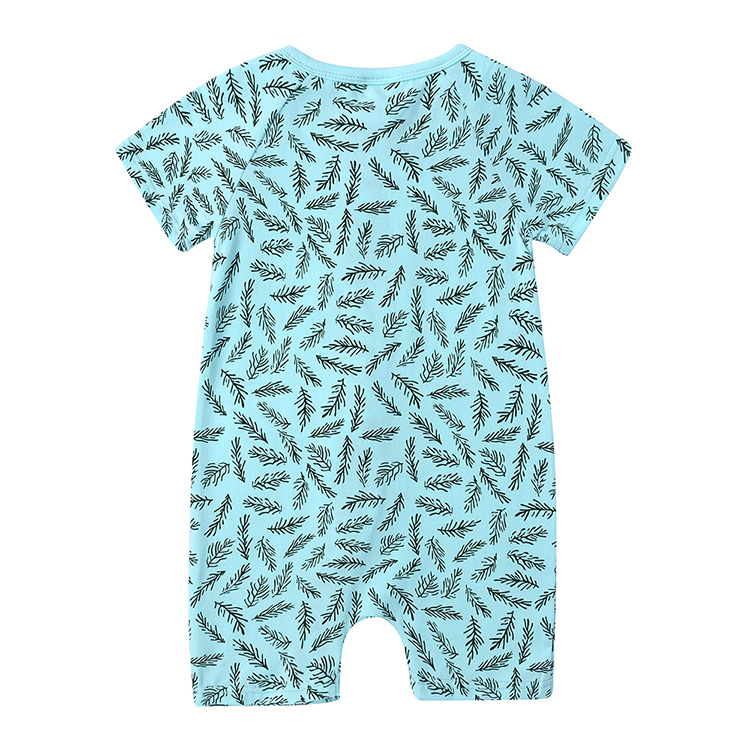 Zipper Short Seelve Baby Girls Rompers Unisex Cotton Cartoon Baby Clothes Summer Newborn Romper Toddler Costume 3-24 Months