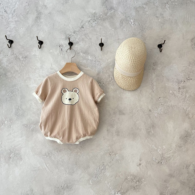 Korea 2023 Summer Newborn Baby Girl Boys Rabbit Casual T shirt Romper Bodysuits Jumpsuit Toddler Boy Clothing Cotton One-pieces