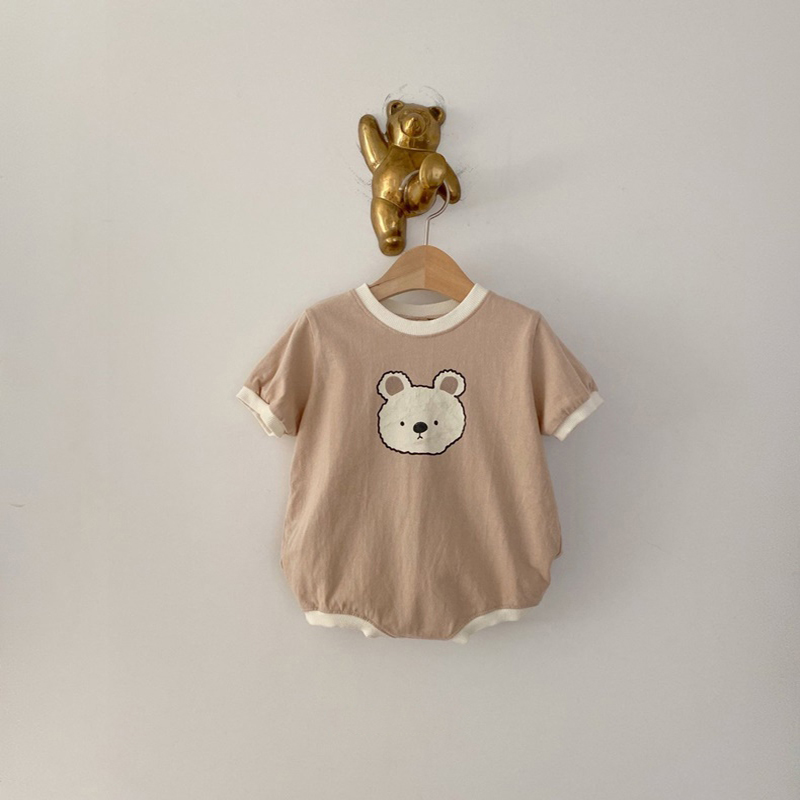 Korea 2023 Summer Newborn Baby Girl Boys Rabbit Casual T shirt Romper Bodysuits Jumpsuit Toddler Boy Clothing Cotton One-pieces