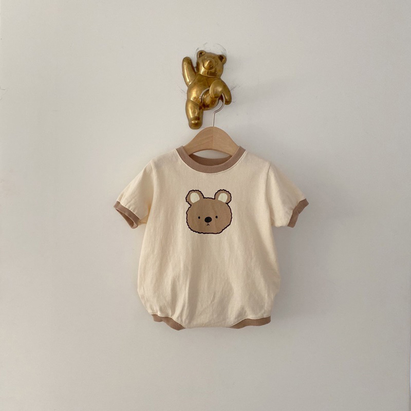 Korea 2023 Summer Newborn Baby Girl Boys Rabbit Casual T shirt Romper Bodysuits Jumpsuit Toddler Boy Clothing Cotton One-pieces