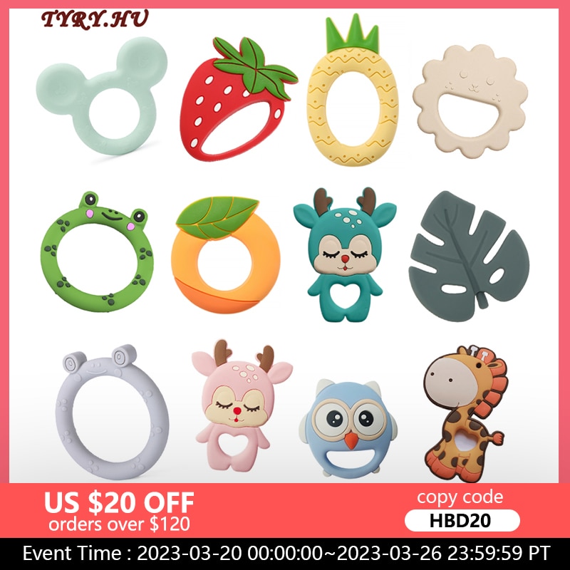 TYRY.HU 1Pc Baby Silicone Teether BPA Free Cartoon Frog Deer Teething Necklace Pendant Nursing Teeth Gift Baby Silicone Teether TYRY.HU 1Pc Baby Silicone Teether BPA Free Cartoon Frog Deer Teething Necklace Pendant Nursing Teeth Gift Baby Silicone Teether