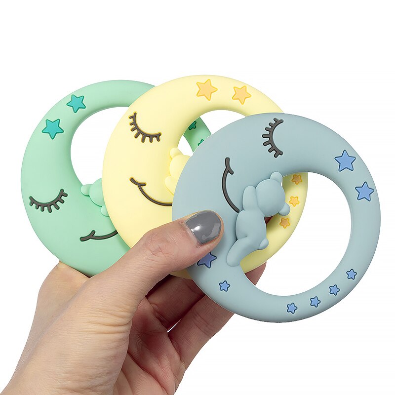 1Pc New Baby Silicone Teether BPA-Free Cartoon Bird Bee Baby Necklace Pendant Silicone Teether Baby Teeth Care Chewing Toy