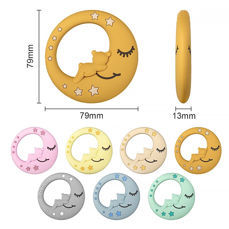 1Pc New Baby Silicone Teether BPA-Free Cartoon Bird Bee Baby Necklace Pendant Silicone Teether Baby Teeth Care Chewing Toy