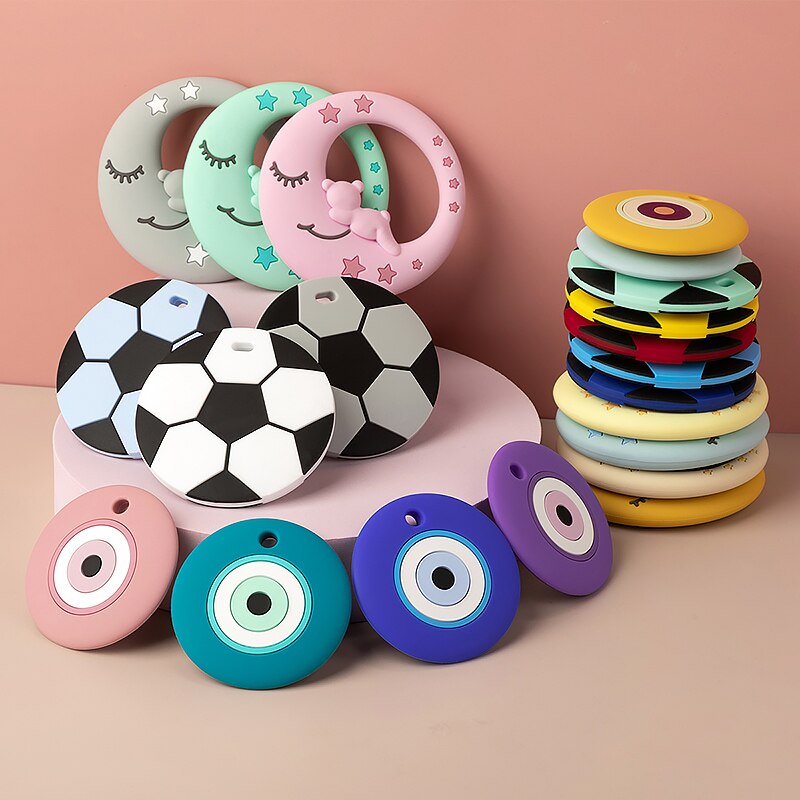 1Pc New Baby Silicone Teether BPA-Free Cartoon Bird Bee Baby Necklace Pendant Silicone Teether Baby Teeth Care Chewing Toy