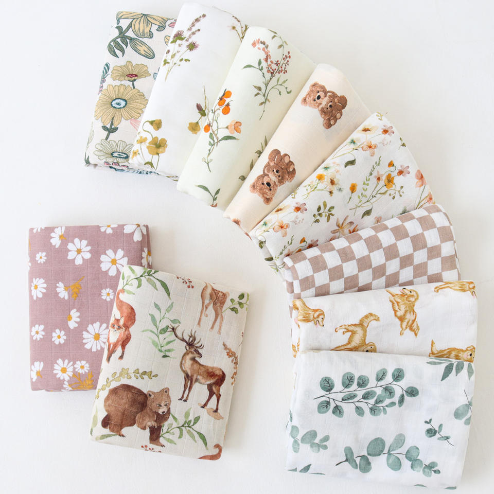 Bamboo Baby Blankets Newborn Muslin Swaddle 120×120 Nursery Blanket Baby Wrap Swaddle Blanket Super Soft Bamboo Baby Blankets Newborn Muslin Swaddle 120x120 Nursery Blanket Baby Wrap Swaddle Blanket Super Soft