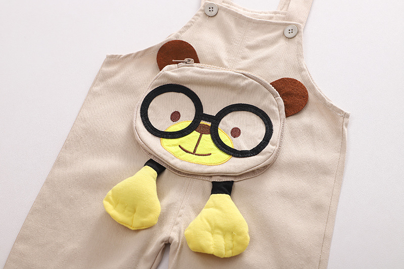 Children's Clothing Baby Long Sleeve Two Piece Set 1-4 Year Old Girl Spring and Autumn New Cartoon Leisure Sports Suit T-shirt