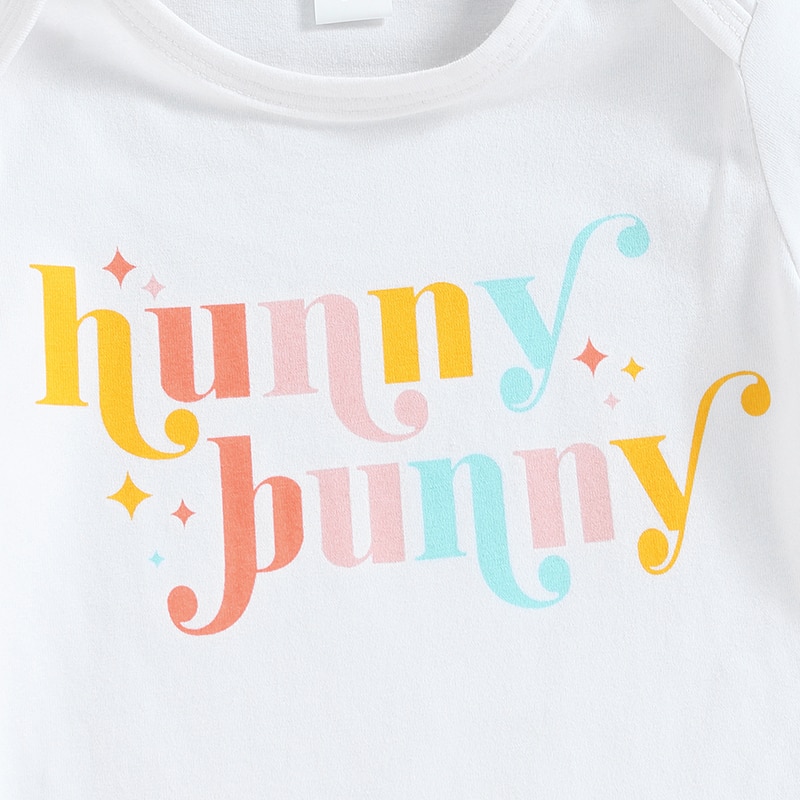Lovely Summer Newborn Baby Girls Easter Clothes Sets Letter Print Short Sleeve Bodysuits+Rabbit Tail Shorts+Headband Outfits Lovely Summer Newborn Baby Girls Easter Clothes Sets Letter Print Short Sleeve Bodysuits+Rabbit Tail Shorts+Headband Outfits