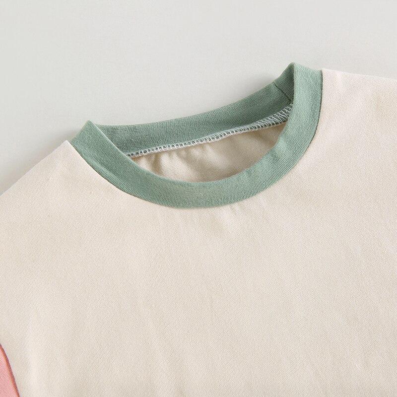 Newborn Baby Clothes for 2023 Summer Toddler Boys Girls Rompers Patchwork Color Short Sleeve O-neck Bodysuits Jumpsuits Overalls