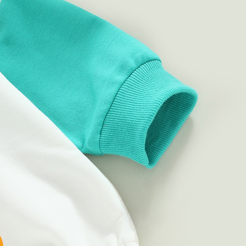 Lovely Autumn Newborn Baby Boys Girls Easter Rompers Clothes Coloful Letter Print Patchwork Long Sleeve Sweatshirts Jumpsuits Lovely Autumn Newborn Baby Boys Girls Easter Rompers Clothes Coloful Letter Print Patchwork Long Sleeve Sweatshirts Jumpsuits