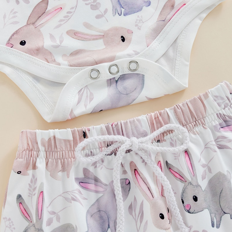 Fashion Summer Toddler Newborn Baby Boys Girls Easter Clothes Outffits Rabbit Print Short Sleeve Bodysuits+Shorts Tracksuits Fashion Summer Toddler Newborn Baby Boys Girls Easter Clothes Outffits Rabbit Print Short Sleeve Bodysuits+Shorts Tracksuits