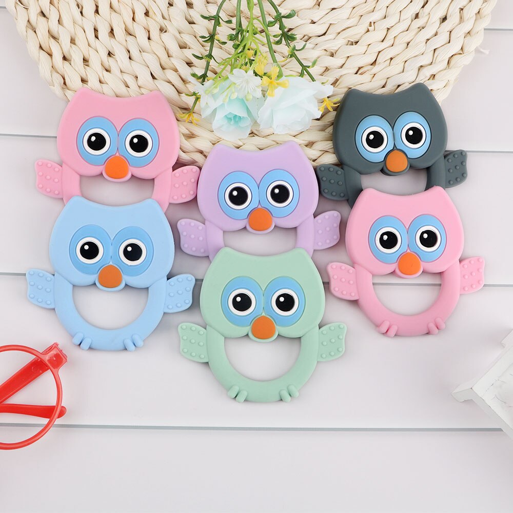 Kovict Animals Silicone Teether Beads Clips DIY Pacifier Chain Clips For Baby Teething Beads Jewelry Pendant Baby Molar Toys Kovict Animals Silicone Teether Beads Clips DIY Pacifier Chain Clips For Baby Teething Beads Jewelry Pendant Baby Molar Toys
