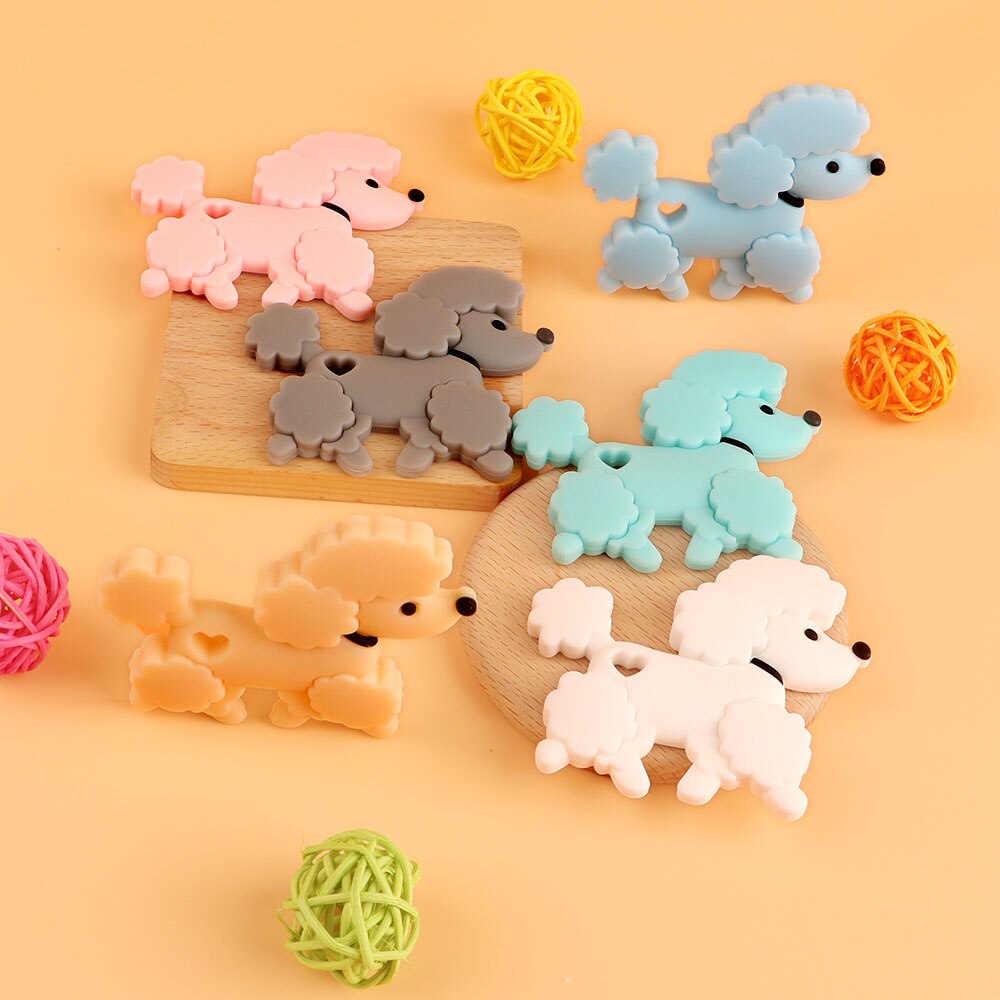 Kovict 1Pc Sheep Dinosaur Cartoon Teethers Food Grade Pacifier Chain DIY Necklace Baby Molar Care Toys Accessories Kovict 1Pc Sheep Dinosaur Cartoon Teethers Food Grade Pacifier Chain DIY Necklace Baby Molar Care Toys Accessories