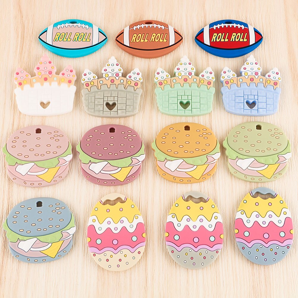 Kovict 1Pc Sheep Dinosaur Cartoon Teethers Food Grade Pacifier Chain DIY Necklace Baby Molar Care Toys Accessories Kovict 1Pc Sheep Dinosaur Cartoon Teethers Food Grade Pacifier Chain DIY Necklace Baby Molar Care Toys Accessories