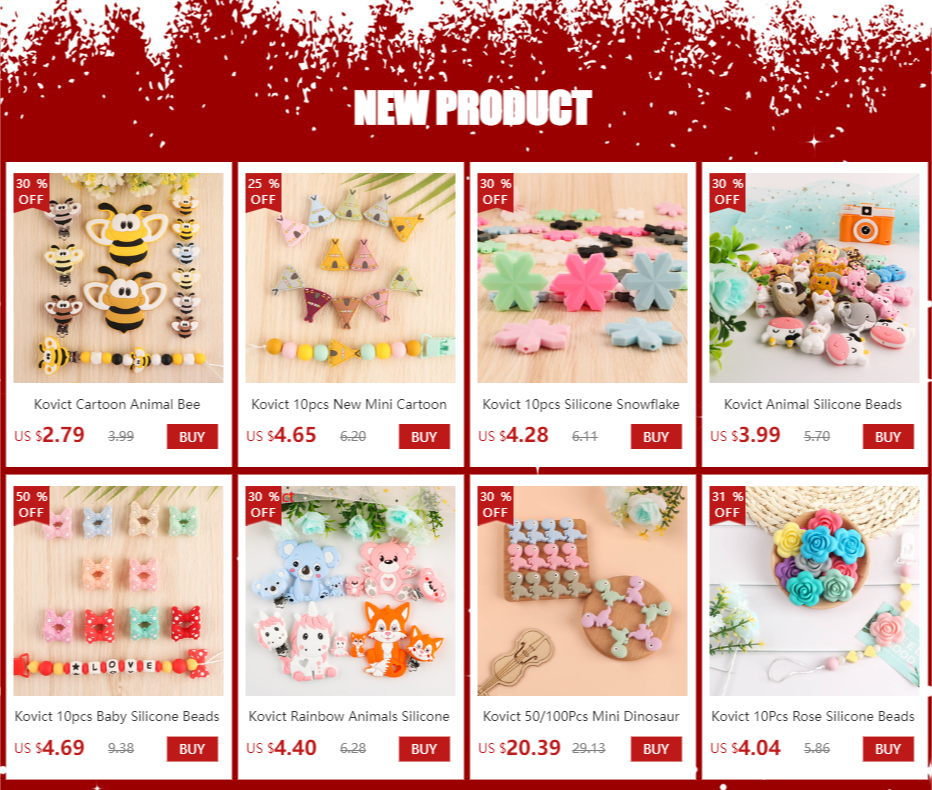 Silicone Teether Cartoon Animals Rainbow Train 1pc Food Grade Silicone Pendants DIY Pacifier Chain Accessories Baby Molar Toys