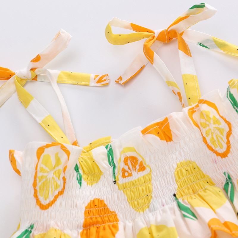 New Summer Baby Girl Sets Sleeveless Fruit Print Blue Lemon Vest+PP Shorts+Headwear Newborn Clothing E9003 New Summer Baby Girl Sets Sleeveless Fruit Print Blue Lemon Vest+PP Shorts+Headwear Newborn Clothing E9003