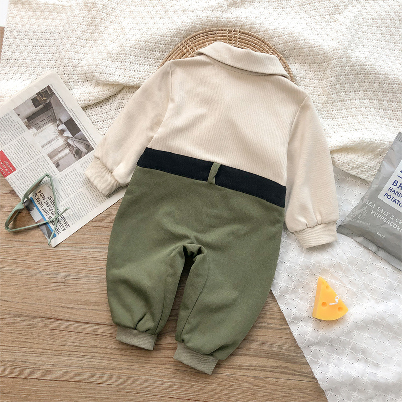 New Autumn Family Matching Outfits for Baby Girl Boy Long Slevees Tie Dress+Turn-down Collar Romper Sister Brother Clothes E2266