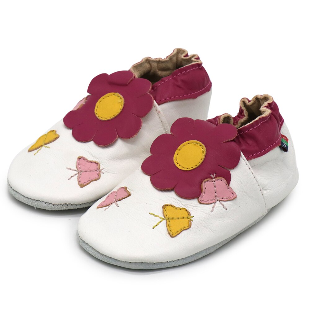 Carozoo Girl Boy Shoes Soft Sheepskin Leather Shoes Skid-Proof Soft Soled Shoes Newborn Baby First Walkers Shoe Fit 0-24 Monther