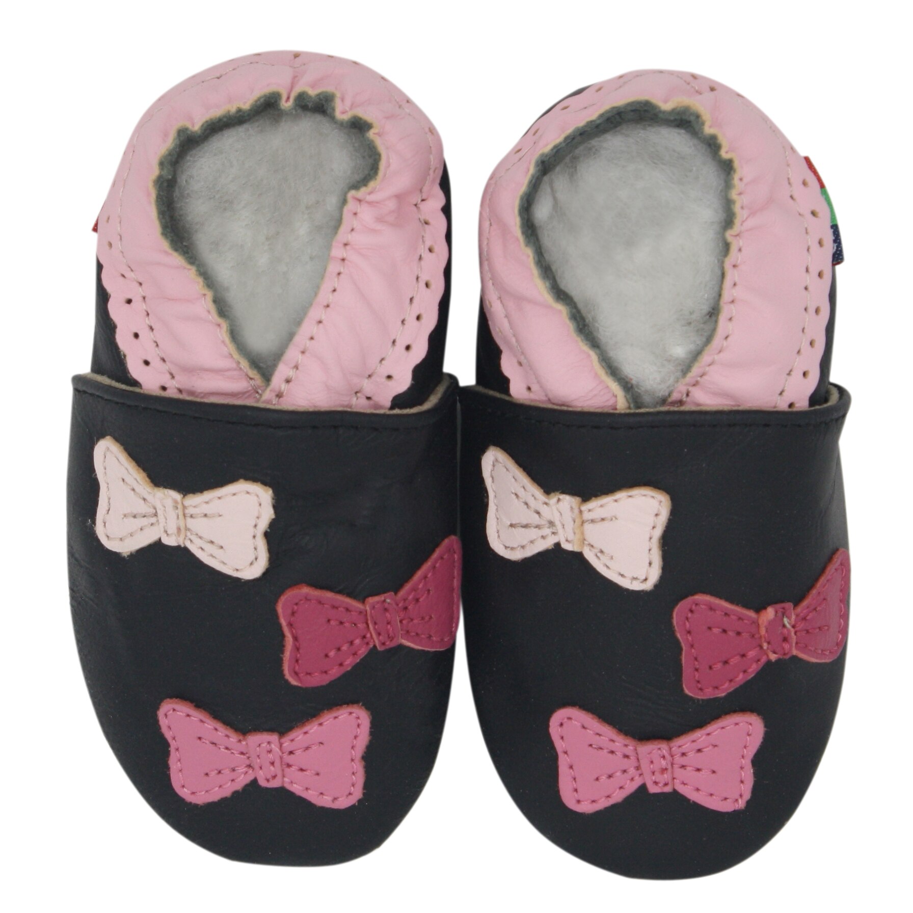 Carozoo Girl Boy Shoes Soft Sheepskin Leather Shoes Skid-Proof Soft Soled Shoes Newborn Baby First Walkers Shoe Fit 0-24 Monther