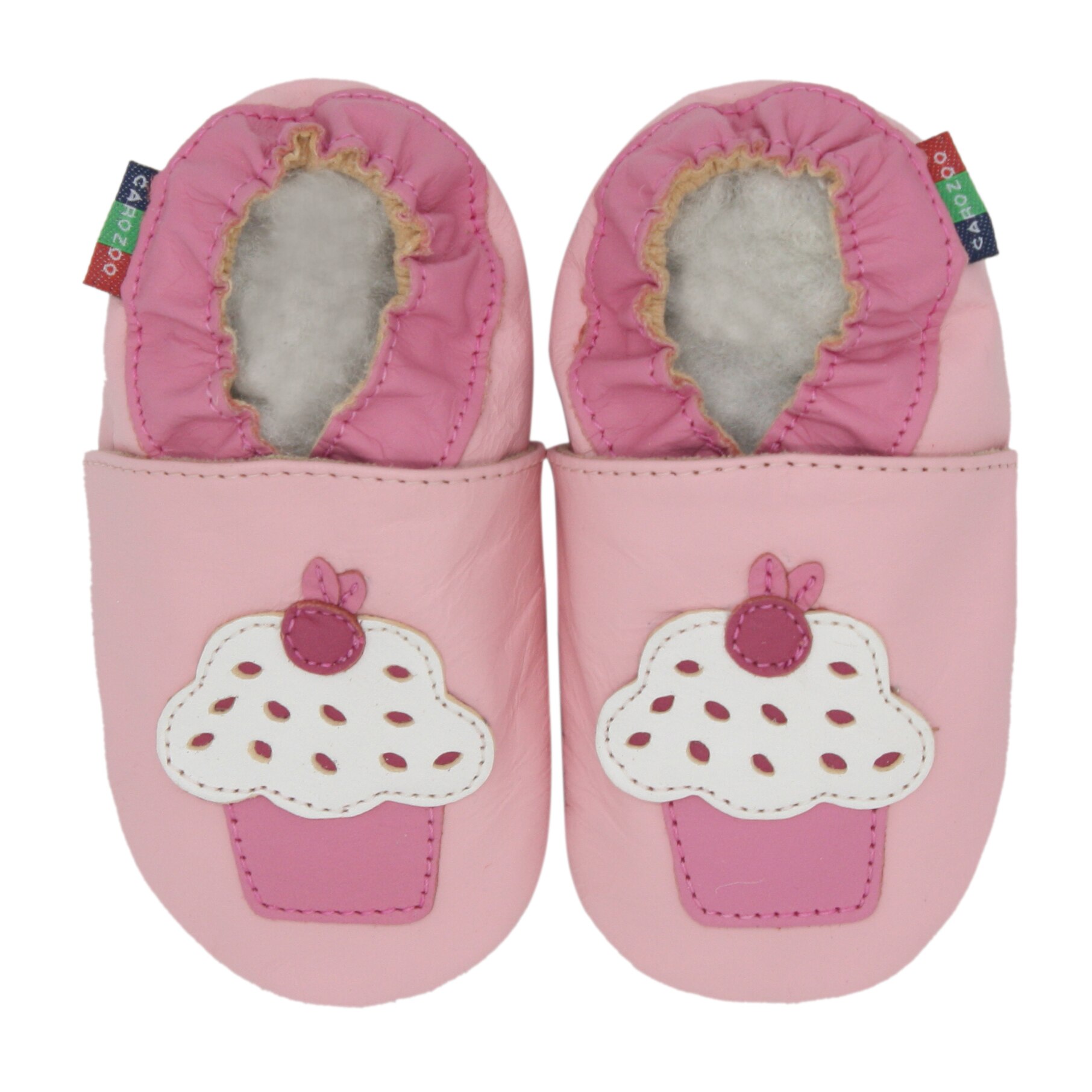 Carozoo Girl Boy Shoes Soft Sheepskin Leather Shoes Skid-Proof Soft Soled Shoes Newborn Baby First Walkers Shoe Fit 0-24 Monther