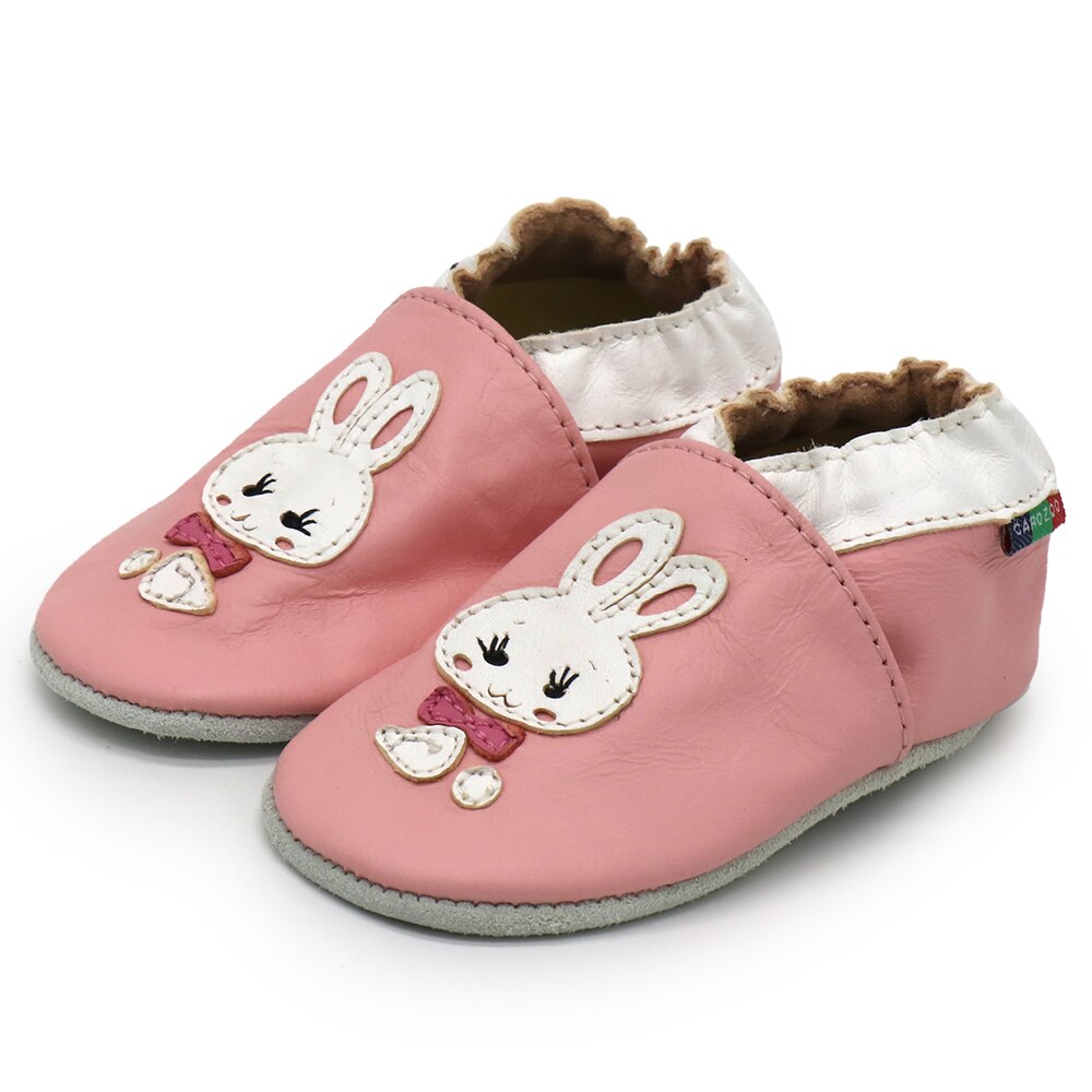 Carozoo Girl Boy Shoes Soft Sheepskin Leather Shoes Skid-Proof Soft Soled Shoes Newborn Baby First Walkers Shoe Fit 0-24 Monther