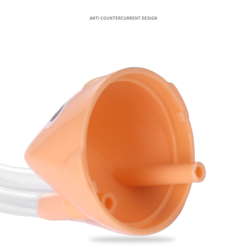 Newborn Baby Nasal Aspirator Mouth Suction Type Nasal Absorption Cleaner for Infant Anti-reflux Silicone Booger Suction Pipe