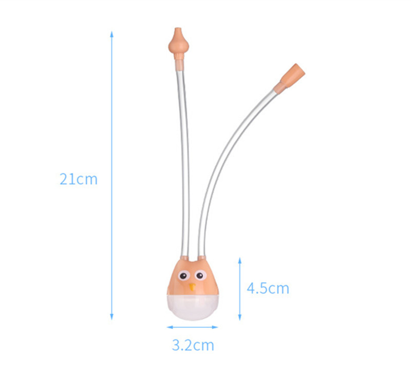 Newborn Baby Nasal Aspirator Mouth Suction Type Nasal Absorption Cleaner for Infant Anti-reflux Silicone Booger Suction Pipe